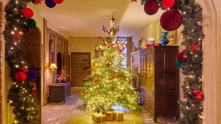 Nymans decorated for Christmas